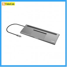 Unitek D1022A  uHUB 11+ 11 合 1 USB-C 乙太網路集線器，配備 MST 三顯示器、100W 供電和雙卡讀卡機 785-2630-P